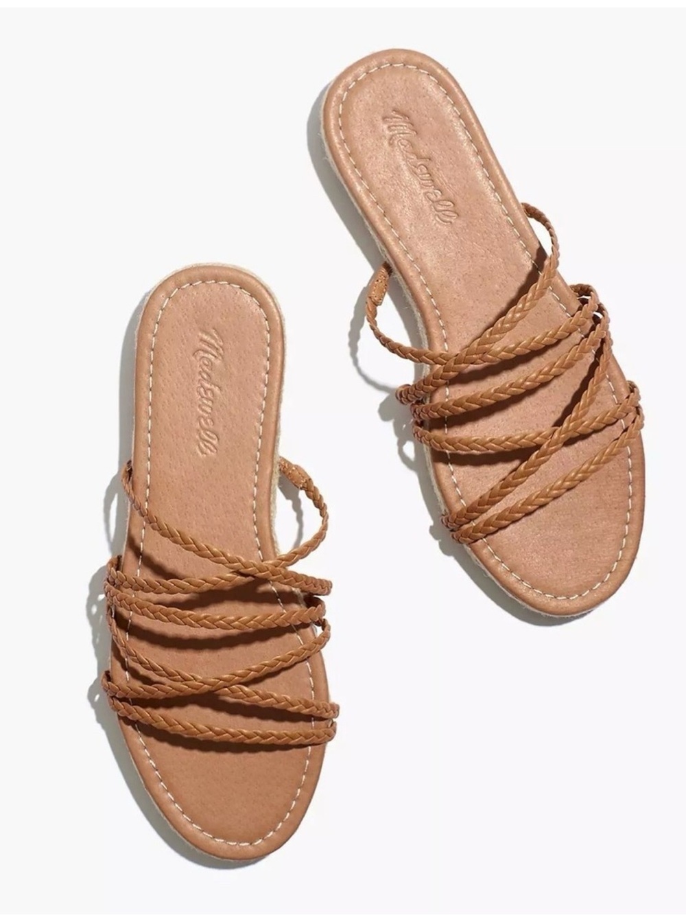 MADEWELL The Kathryn Leather Espadrille Slides